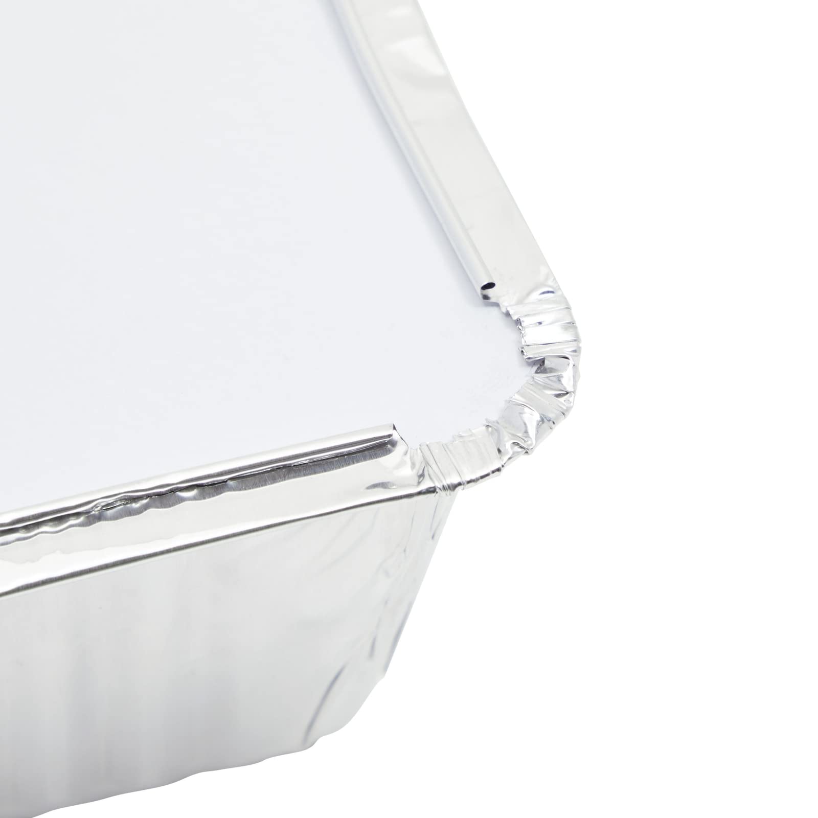 Juvale 50 Pack Aluminum Foil 2 Lb Disposable Loaf Pans With Lids For Baking Bread, Heating, Storing Food (22Oz, 8.5 X 4.5 In)